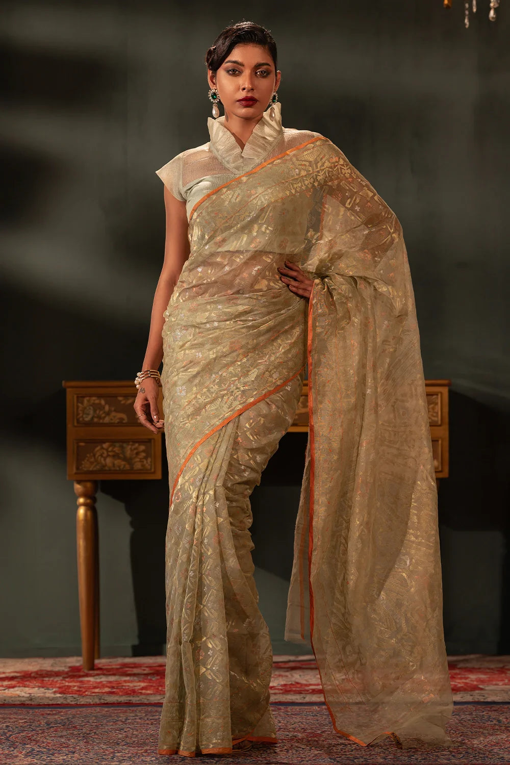 Belwari Jamdani Saree