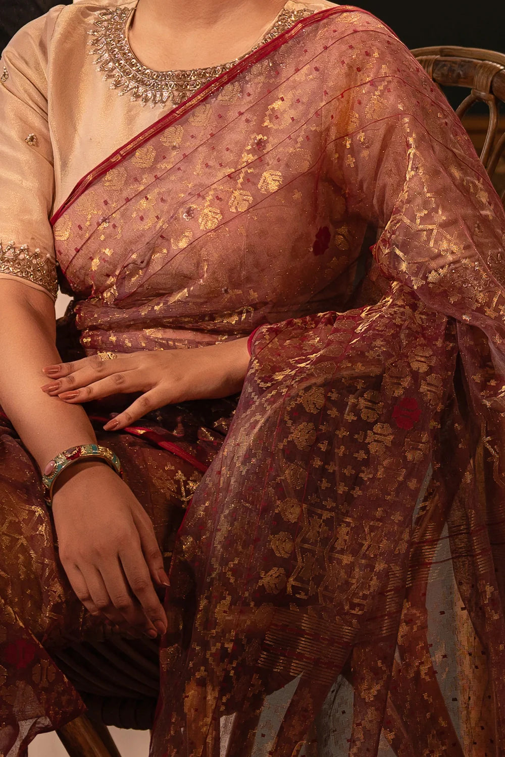 Belwari Jamdani Saree
