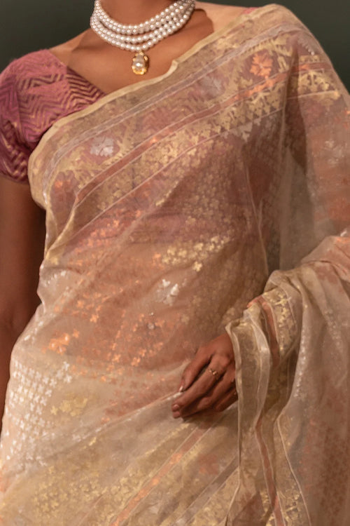 Belwari Jamdani Saree