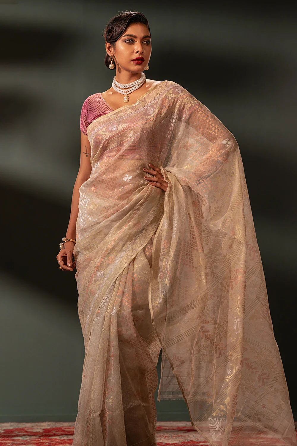 Belwari Jamdani Saree