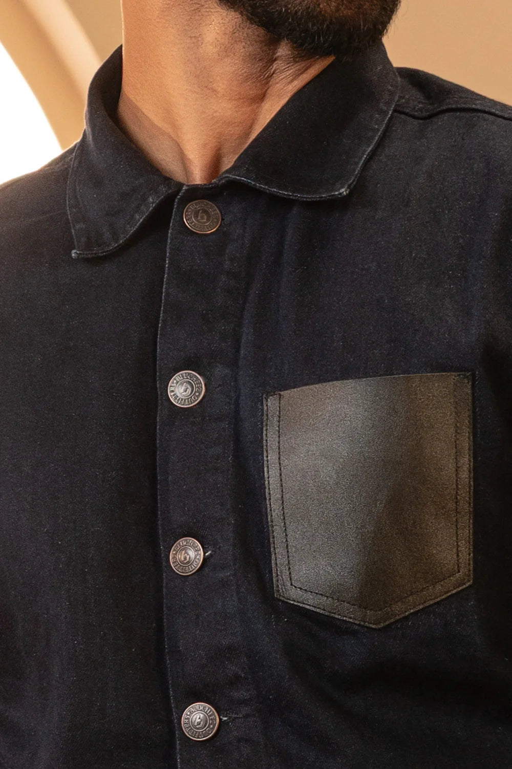 Signature Contrast Denim Jacket