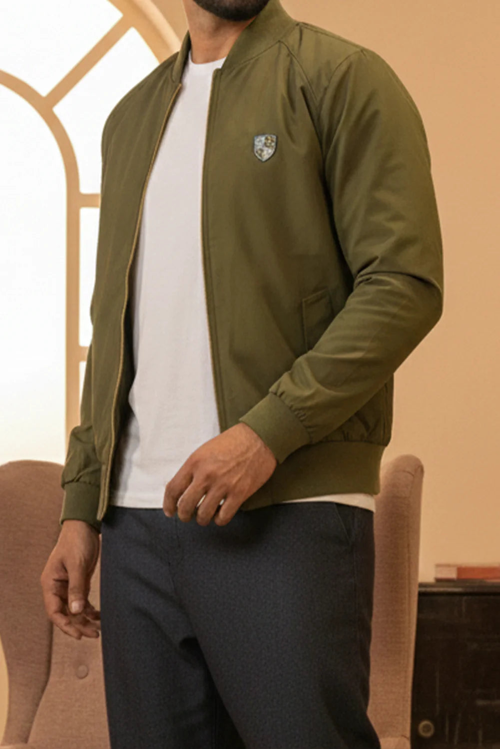 Classic Crest Bomber Jacket