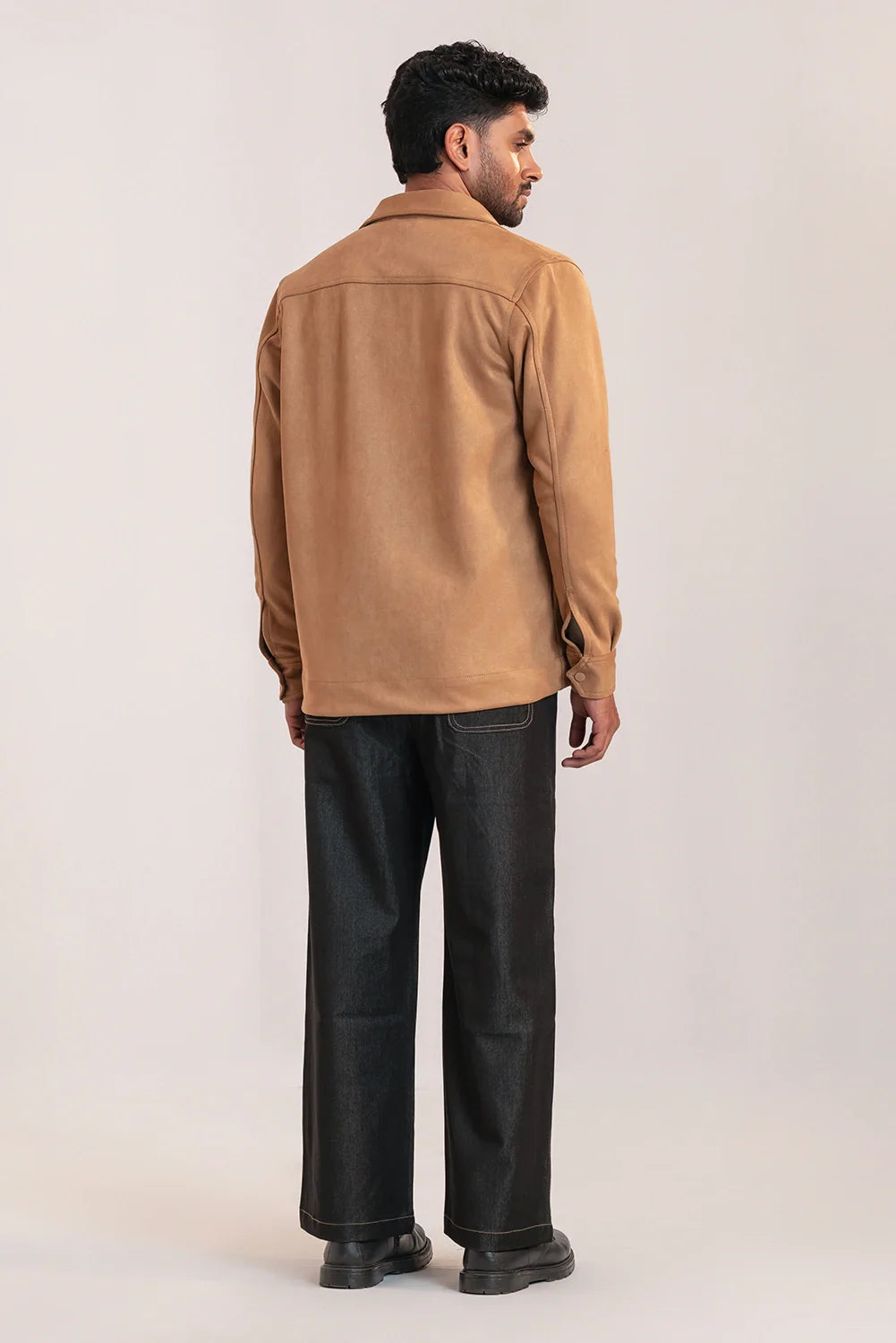 Buttoned Suede Jacket