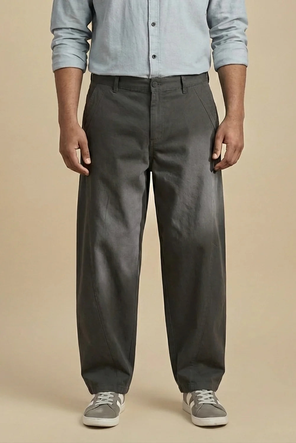 Loose Fit Twill Pants