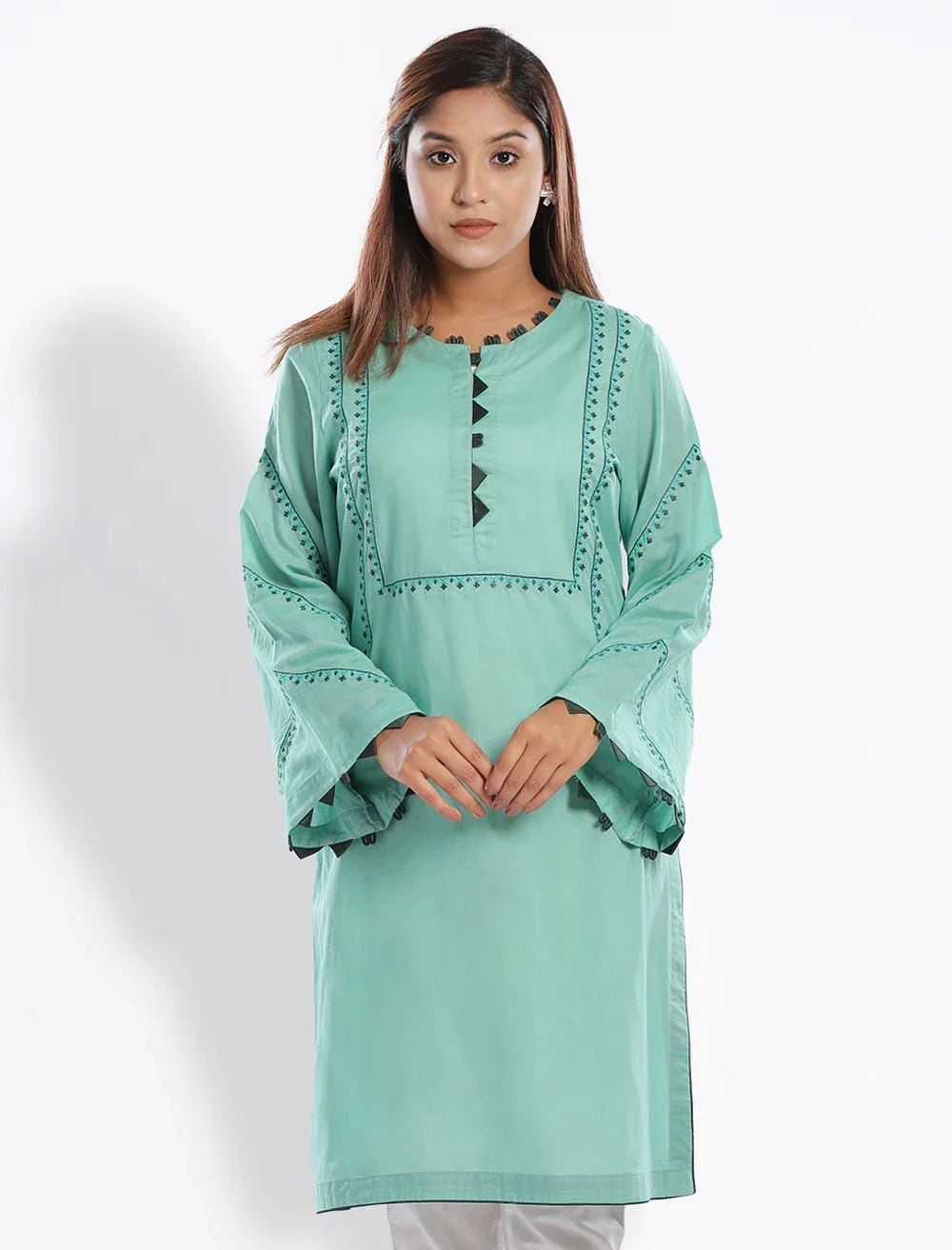 Cotton Embroidered Kameez