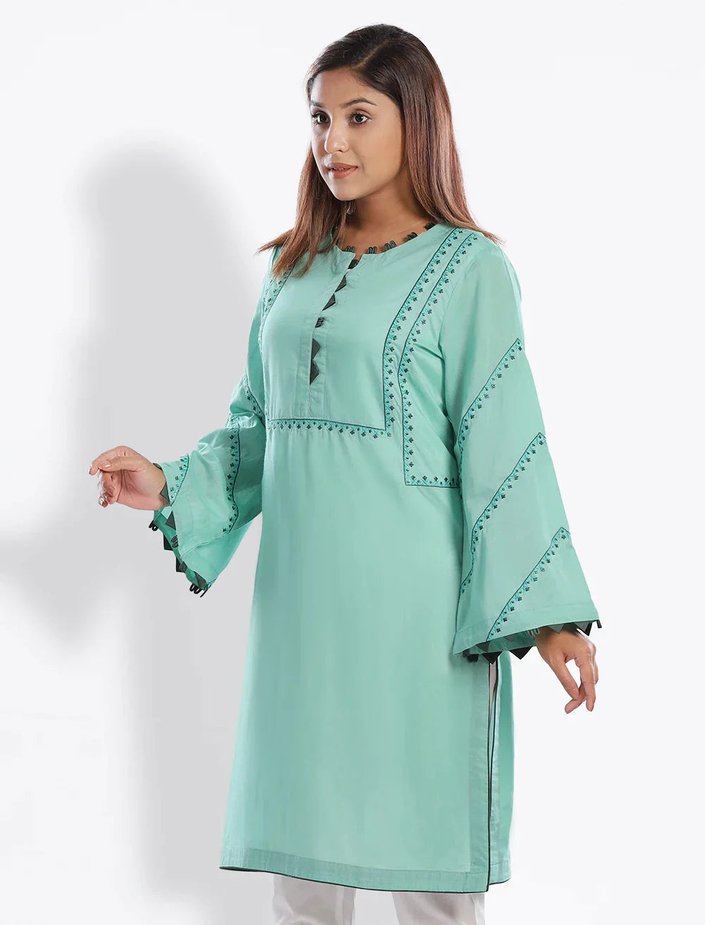 Cotton Embroidered Kameez