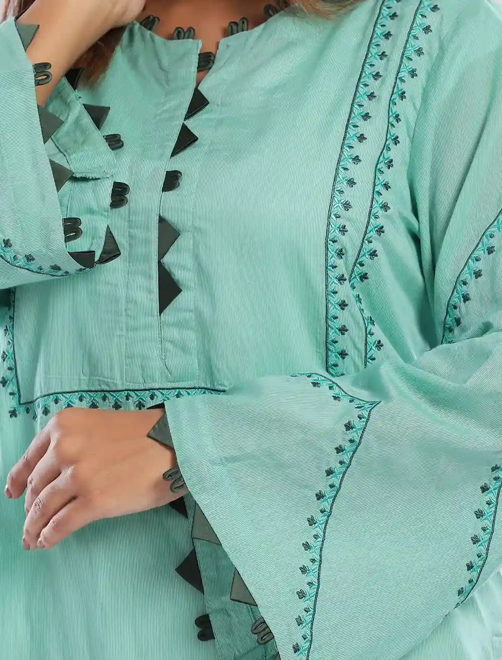 Cotton Embroidered Kameez