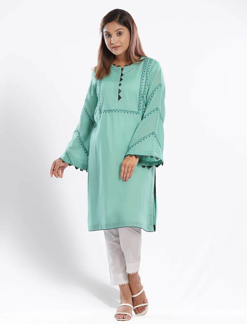 Cotton Embroidered Kameez