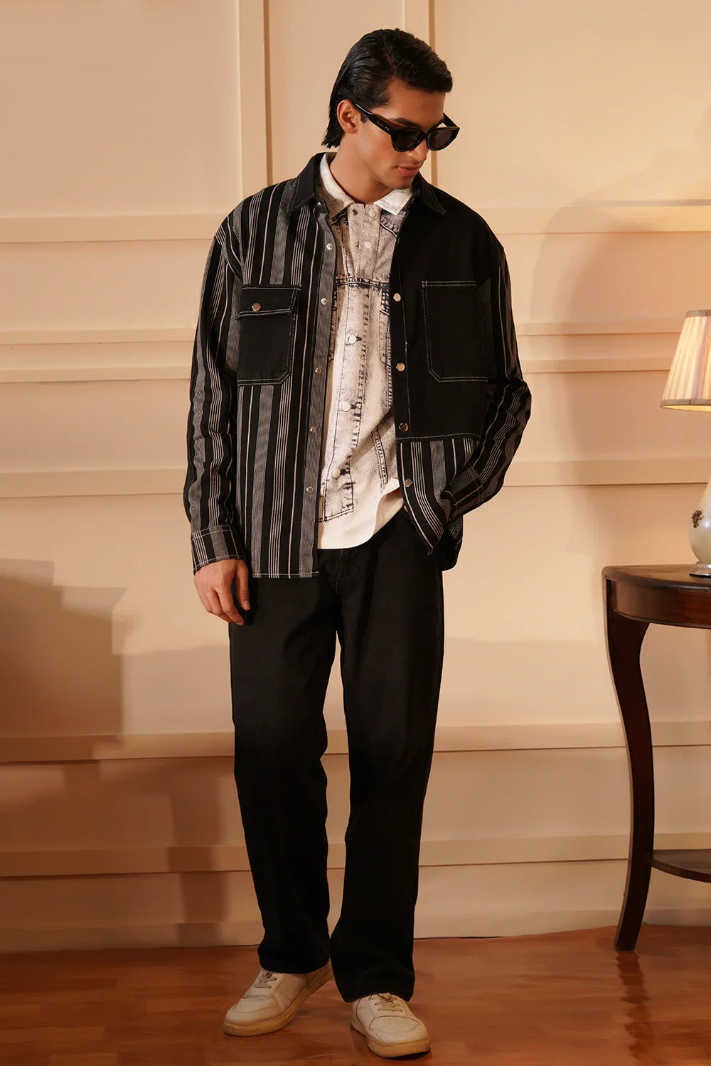 Panelled Denim Overshirt
