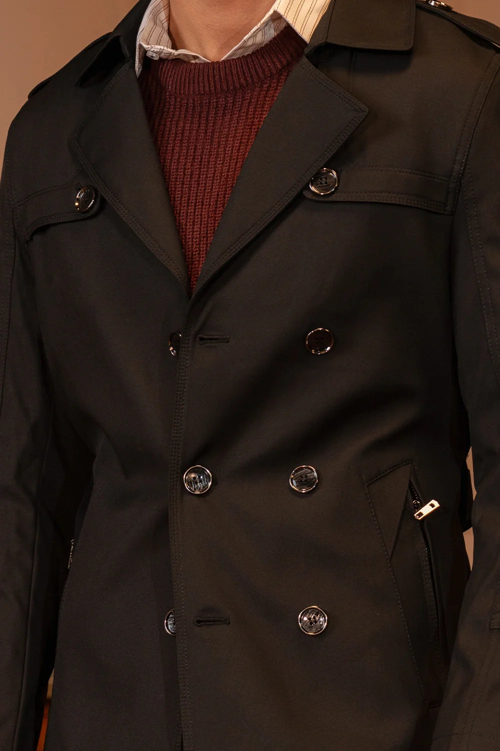 Classic Double-Breasted Trench coat