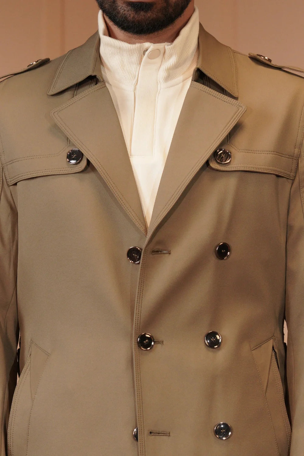 Classic Double-Breasted Trench coat