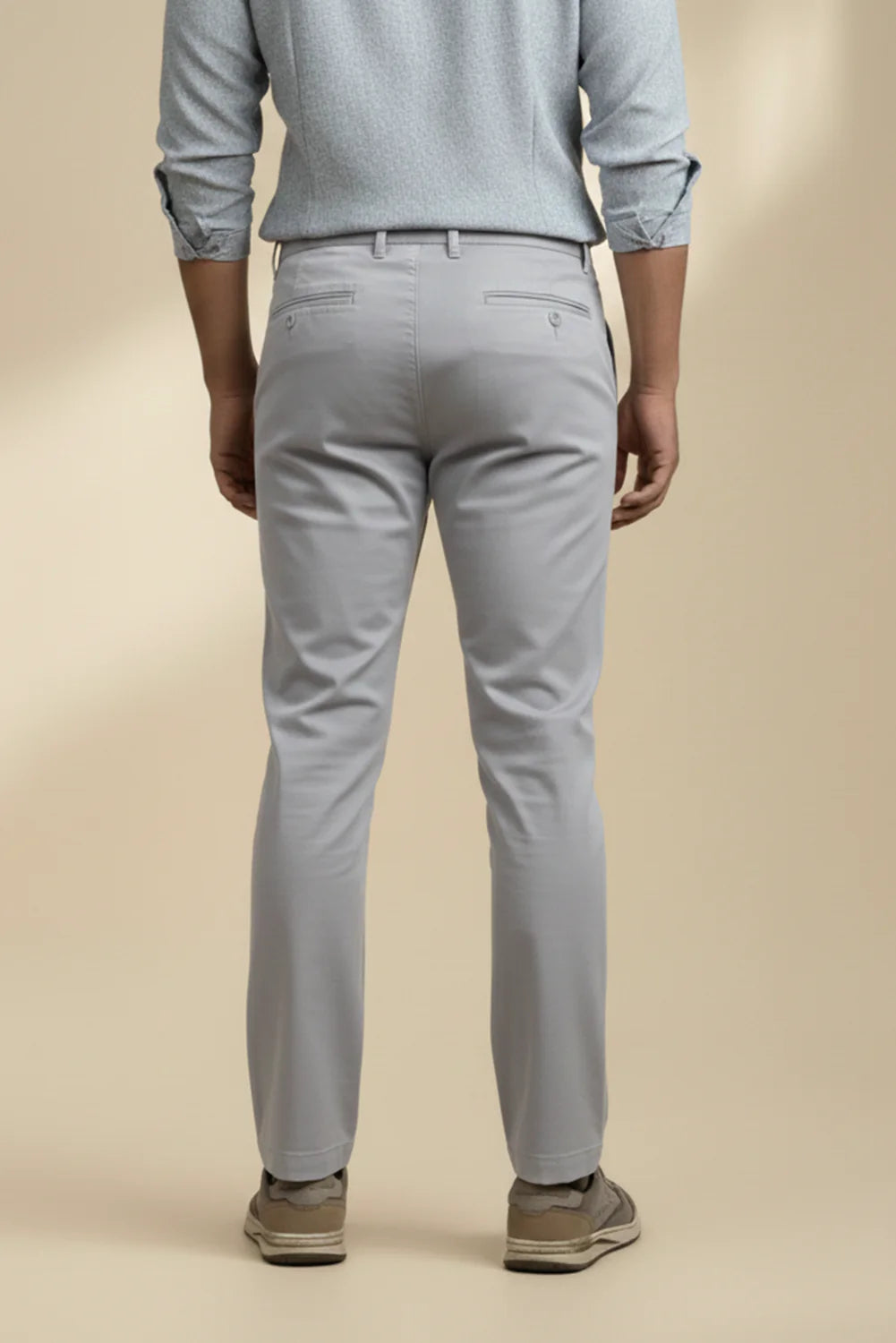 STRAIGHT FIT TWILL CHINO'S