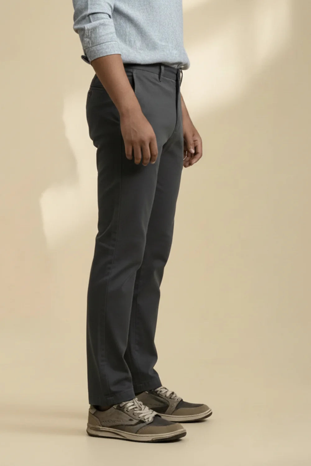 STRAIGHT FIT TWILL CHINO'S
