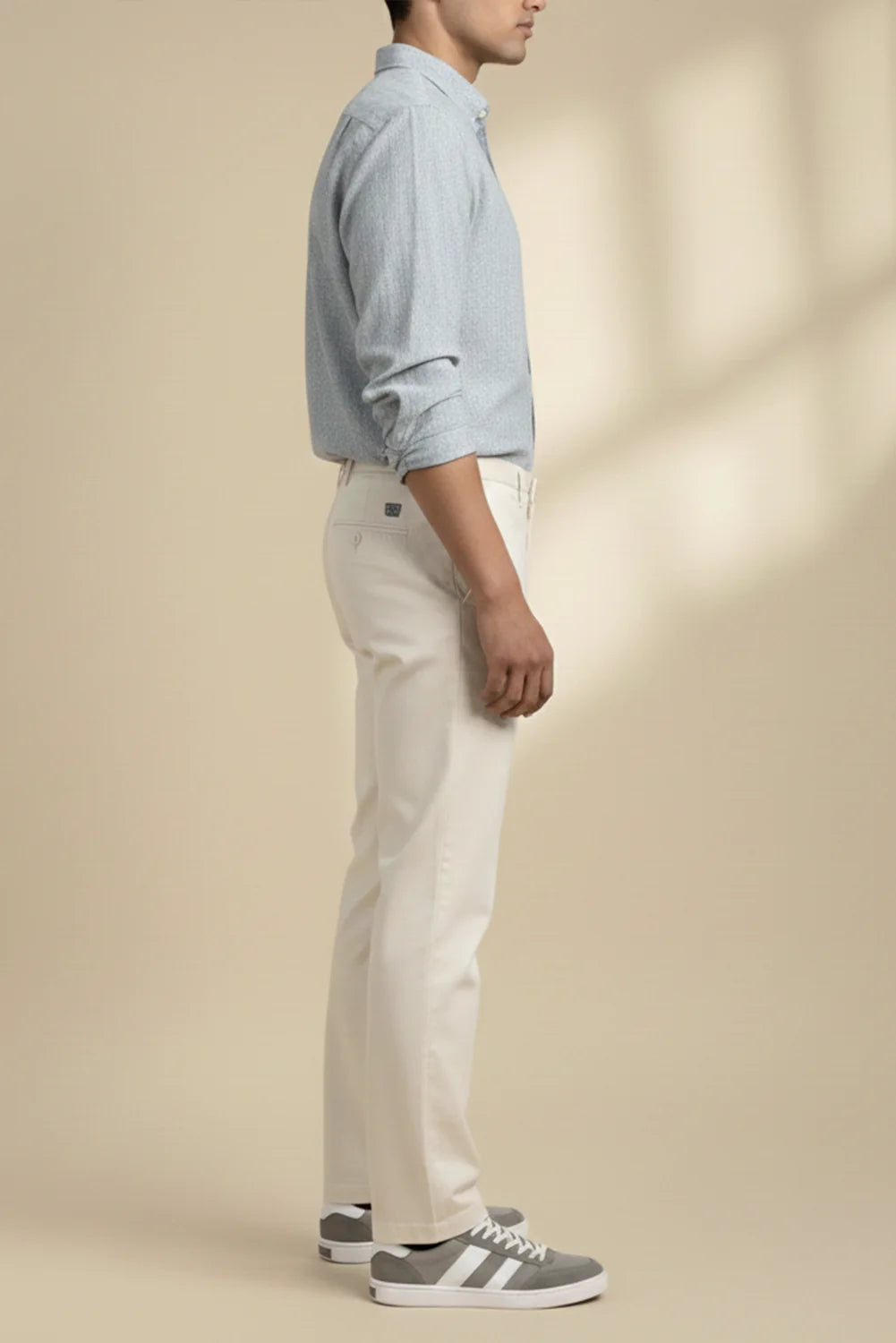 STRAIGHT FIT TWILL CHINO'S