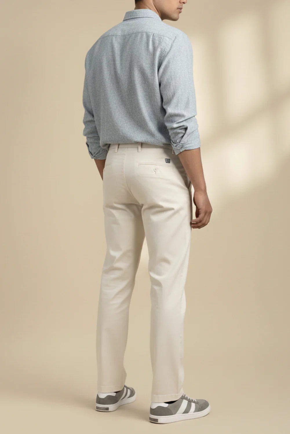 STRAIGHT FIT TWILL CHINO'S
