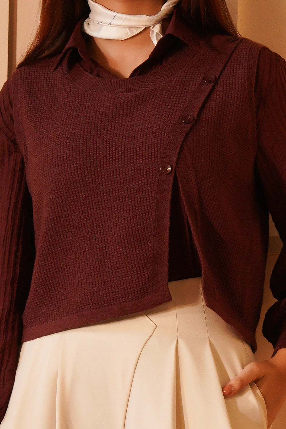 Layered Knit Top