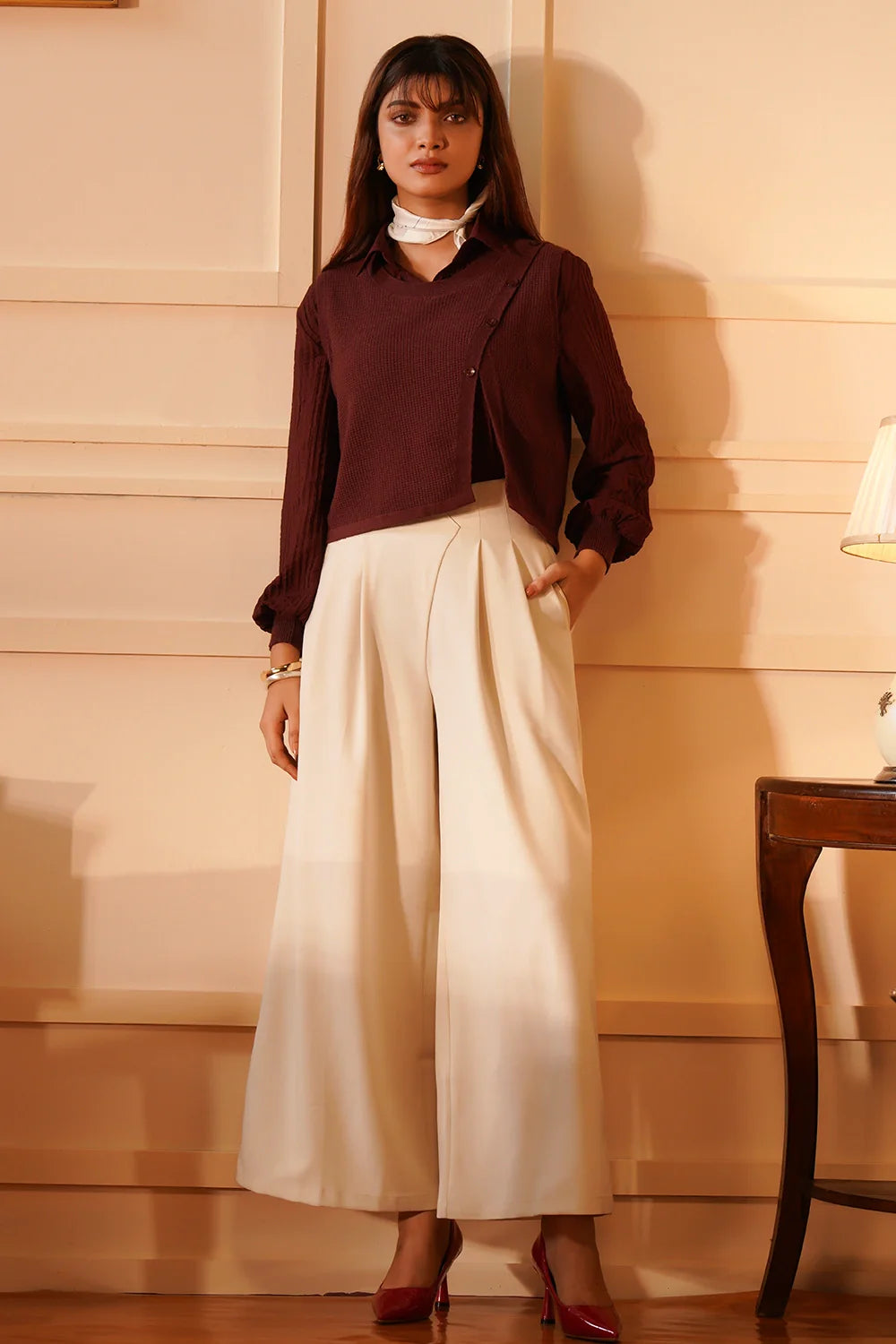 Layered Knit Top